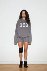 Sporty 333 hoodie - charcoal