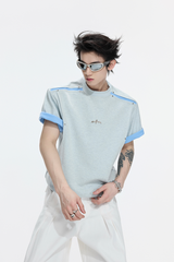 コントラスト デコンストラクテッド Tシャツ