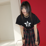 リボンロックTシャツ ブラック