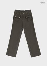[MADE] Tappy Low-waisted Straight Cotton Pants