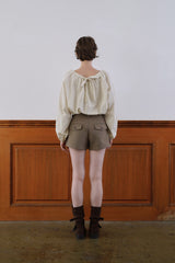 Herringbone shorts_beige