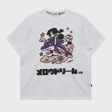 MELLOW DREAM Cartoon Half Sleeve T-shirt