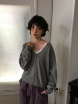 ルーロ Vネック ニット(8color)
