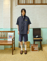 イエロードリームスターソフトネイビー半袖シャツ [Unisex]