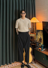 Men's Boucle Round Knit 9COLOR