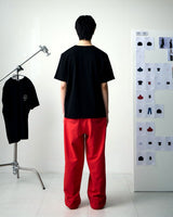 [UPDRAFT]PATCH POCKET COTTON SWEAT PANTS RED for men