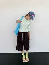 タオル バミューダ トラックパンツ