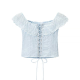 Liora Eyelet Ruffle Blouse