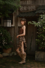 Offbeat Check skirt