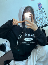 COLORATION VACATION HOODIR T SHIRT💙🤍🖤3COLOR