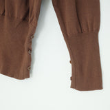 layer button knit