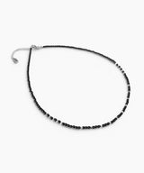 Men’s black beaded necklace_CLEF DROP DROP NEC