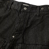 Stripe denim pants / Black