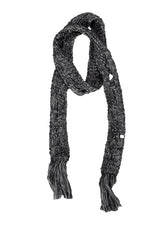 Bocashi Damage Knit Slim Long Muffler