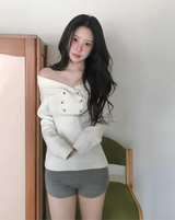 phillip two-button off-shoulder nt