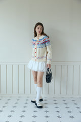 ICELANDIC PATTERNED CARDIGAN