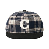 Cロゴ チェック キャップ(Navy Check)