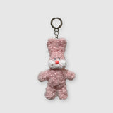 [made] pink bunny keyring