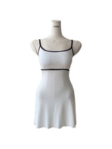 [MADE] Marine-Style Color-Block Sleeveless Dress with Built-in Bra Cups