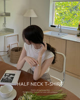 【MADE】half neck t-shirt