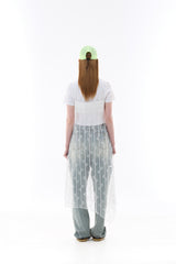 A RIBBON LAYERED ONE-PIECE / WHITE