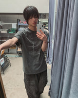 オフセット ヴィンテージ レタリング 半袖Tシャツ