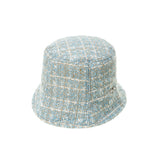 Tweed Basic Bucket Hat (Sky Blue)