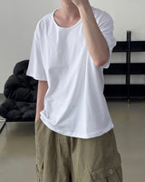 Erne Crop Over U Neck Short Sleeve Tee