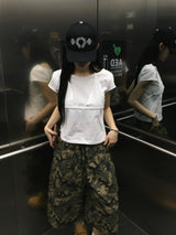 フィックスリベットホルターネックTシャツ (2c)