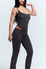 [CHARCOAL] SKINA BODY PANTS