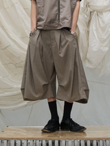 (cont'd) プリーツドレープシルエット8分丈パンツ