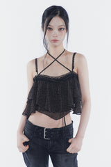 ベラベルトブーツカットデニム black