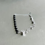 Obsidian Cube Structure Bracelet