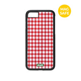 【MADE】ピクニック レッドチェック iPhoneケース [Glossy Glass/Magsafe]