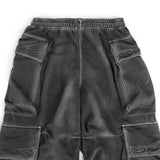 Over Cargo Pants - Washed Black