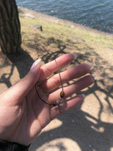 Beo Wood Gemstone Beads String Necklace