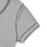 ステッチポイントスリムフィットTシャツ[メランジグレー]