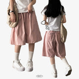 Fine Back Pocket Banding Bermuda Shorts