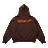 [STGM youth] LOGO HOODIE BRW /  WMG