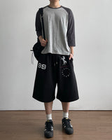 Pitch Slub Three Quarter Sleeve T