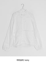 [unisex] バヒカラーフードウィンドブレーカージャンパー