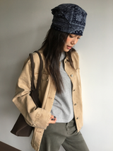 Trucker Washed Jacket (2color)
