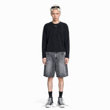 Men's Crop Long Sleeve T-Shirt Black