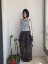 chiffon layered skirt