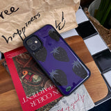 ストロベリー(purple) スマホケース (epoxy bumper)
