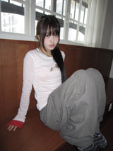 Hizel ドンキーシアーロングスリーブTシャツ