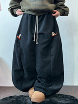 トッポッキユニークスナップバルーンコーデュロイロングパンツ 🤍🤎🧸🖤2カラー