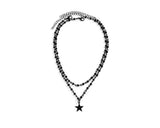 cross dubble necklace (2type)