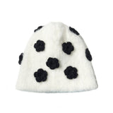 flower beanie (white)