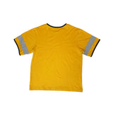Square Print Ringer Tee (mustard)